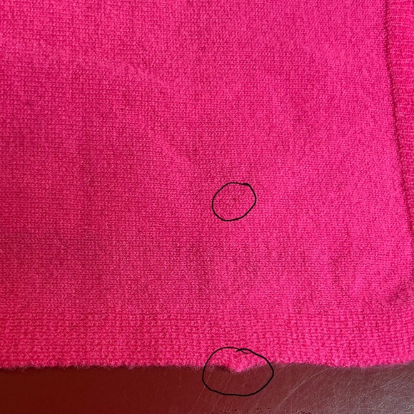 Lilly Pulitzer Sweater S/M Neon Pink 100% Cashmere Oversized Cozy V Neck Womens - Picture 13 of 16